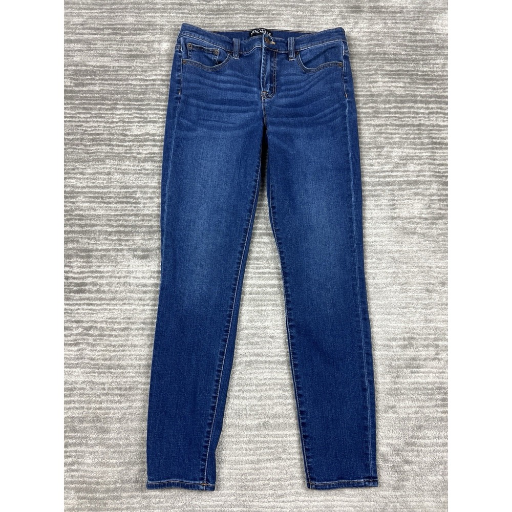 J.Crew Mercantile Jeans Womens 29 Blue Dark Wash Skinny Mid Rise Denim Pants